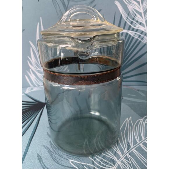 Vintage Pyrex Flameware Glass Coffee Tea Percolator Pot 7826 B Pot & Lid Only - Picture 5 of 10